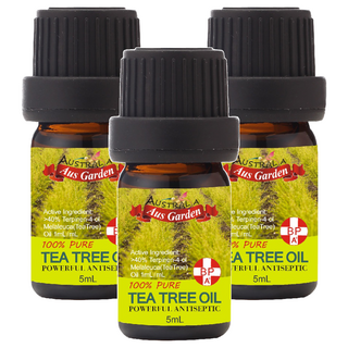 Aus Garden 澳維花園 澳洲經典茶樹精油, 5ml, 3瓶