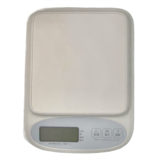 家庭用廚房防水電子秤, 6kg大量程, LED背光, 高清讀數, CAES0040UWT, 1個