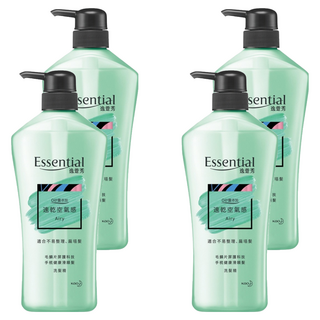 Essential 逸萱秀 速乾空氣感洗髮精 適合不易整理、扁塌髮, 700ml, 4瓶