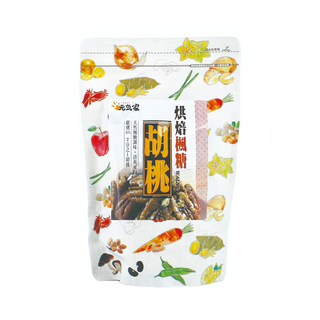 元氣家 烘焙楓糖胡桃, 嚴選80%以上1/2完整果實, 低溫烘焙保留營養成份, 非油炸, 200g, 1包