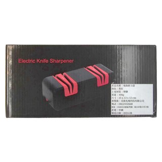 禾統 智能電動磨刀機 110V 四合一設計 刀剪兩用, 黑紅色, 25 x 13 x 12cm, 1個