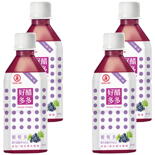KONG YEN 工研 好醋多多 葡萄多, 350ml, 4瓶