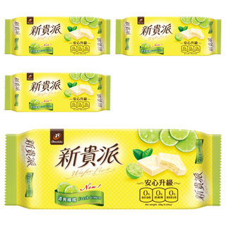 77 新貴派 清爽檸檬 夾心餅乾, 126g, 4包