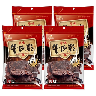 Chiao-E 巧益 原味牛肉乾, 70g, 4包