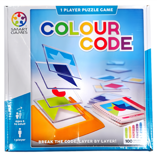 SMART GAMES 顏色密碼 Set, 單人解謎遊戲, 100個挑戰, 1盒