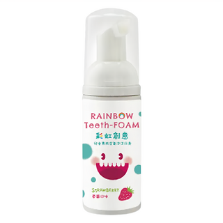 Luveta 樂唯他 Rainbow Teeth-Foam 兒童草莓口味泡沫牙膏 泡沫細緻 植物萃取, 50ml, 1瓶