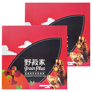 grain plus 野菽家 蔓越莓堅果營養棒, 7條入 低卡 營養 膳食纖維, 210g, 2盒