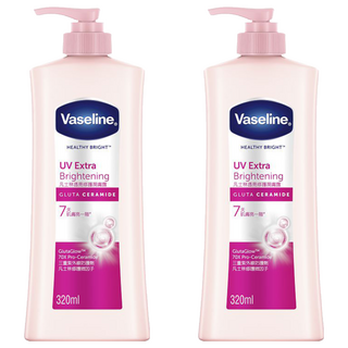 Vaseline 凡士林 透亮修護潤膚露 320ml (身體乳液、保濕、亮白), 2件