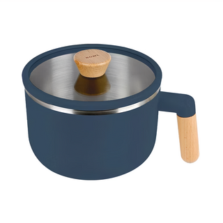 Quasi 簡單生活附蓋湯碗, 1.5L滿水位, 304不鏽鋼碗, 藍色, 1個