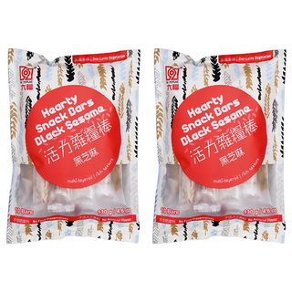 六福 活力雜糧棒 黑芝麻, 多層次酥脆口感, 獨立包裝, 無防腐劑, 無人工香料, 130g, 2袋