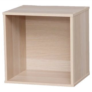 IRIS OHYAMA 愛麗思歐雅瑪 立方體組合收納櫃 CQB-35 原木色, 1個