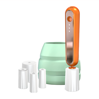 Tokyotek 東京電通 速乾化妝刷清洗機, 10秒速乾, 三檔模式, 月光白/活力橘 隨機出貨, 適用各式刷具, 顏色隨機, 1個