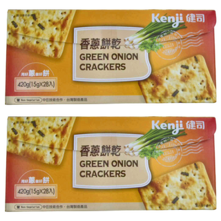 Kenji 健司 香蔥餅乾 28包, 420g, 2盒