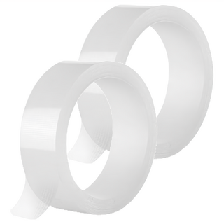 FaSoLa 萬用無痕不殘膠 雙面透明奈米網格膠帶 3x300cm, FA-DZ-602, 2組