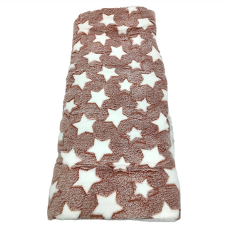 法蘭絨軟綿綿寵物墊 粉色星星, L(79 x 60cm), 1個