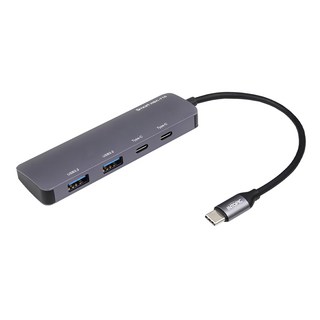 INTOPIC 廣鼎 USB3.2 Type-C鋁合金集線器 HBC-710, 灰色, 1個
