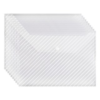 A4資料文件夾 32*23cm PP材質, 透明條紋, 10個