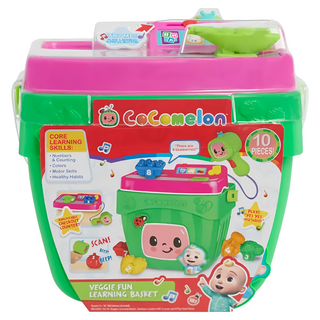 Cocomelon 學習購物籃 蔬菜 1組 55+短語和聲音 10件