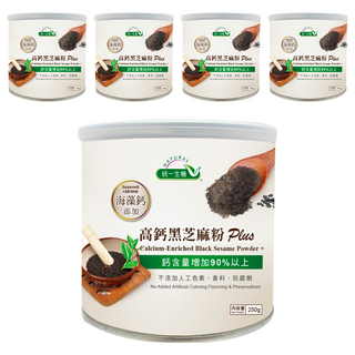 統一生機 高鈣黑芝麻粉Plus, 250g, 5罐