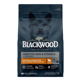 BLACKWOOD 全年齡 功能性系列飼料 羊肉+糙米 犬用 Omega-6和Omega-3脂肪酸 全面營養補充, 護膚亮毛配方, 4.5kg, 1袋