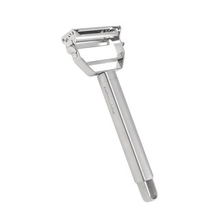 bella cuisine 不鏽鋼多用途削皮刀 2in1, 不鏽鋼, 1支