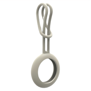 嚴選 極簡防丟 AirTag追蹤定位器矽膠保護套, 杏柔米, 1個