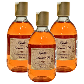 SABON 玫瑰茶語沐浴油, 300ml, 3瓶