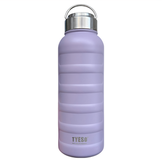 TYESO 泰碩 304不鏽鋼毛毛蟲保溫瓶, 紫色, 1L, 1個