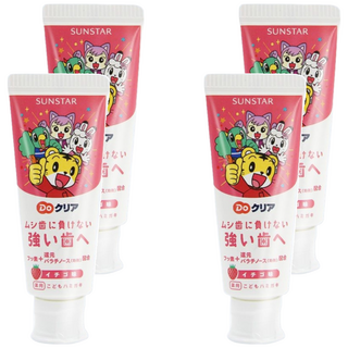SUNSTAR 三詩達 Do 巧虎兒童牙膏，草莓口味，70g, 4條