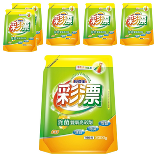 妙管家 彩色漂白水補充包 彩色衣物專用 除菌 除臭 增豔, 2kg, 6包