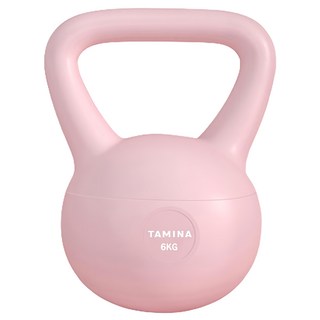 TAMINA Premium 柔軟壺鈴, 1個, 粉色, 6kg