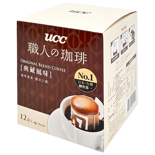 ucc 職人的珈琲 典藏風味濾掛式咖啡, 8g, 12包, 1盒
