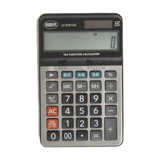 LIBERTY 利百代 12位雙電源稅率計算機 LY-2751CA, 1個, 顏色隨機