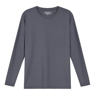 BOHRHOO ZreoFeel Spliced LS Tee 零感 拼接 速乾 長袖, M, 深灰