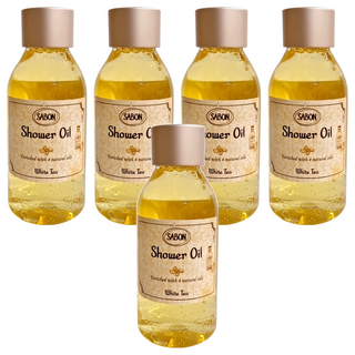 SABON 國際航空版 白茶沐浴油, 100ml, 5件