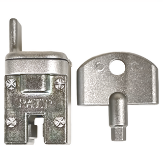 夾軌式窗戶定位鎖 室外型 銀色, 1個