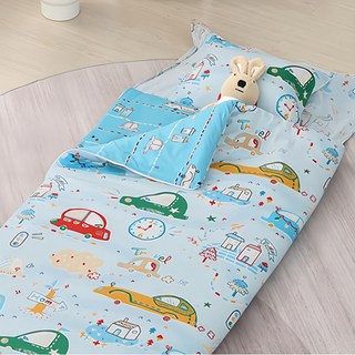 Hong Yew Bedding 鴻宇寢飾 兒童防蹣可機洗兩用睡袋, 時光旅程藍