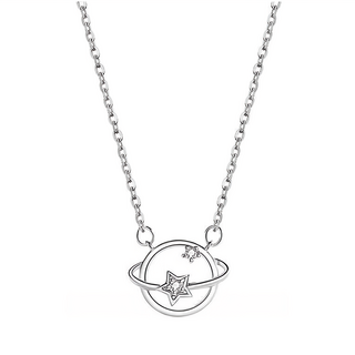 CF Diamond 莫桑鑽項鍊 D色FL淨度3EX切工 國際標準S925純銀