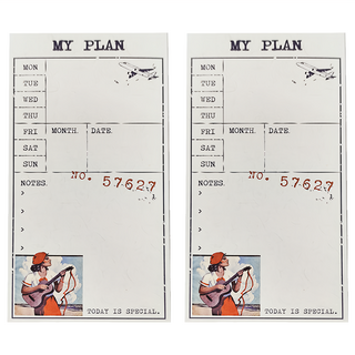 NOTE FOR 舊物收藏冊便簽本, 日常計劃, 2本, 60張