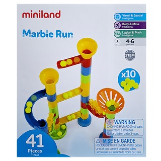 Miniland 軌道滾珠旋轉積木組 空間想像力 多種迷宮路線, 1組