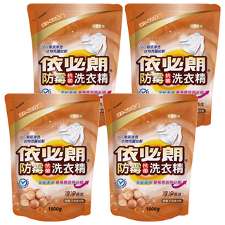 依必朗 防霉抗菌洗衣精補充包 淳淨香氛, 1.8kg, 4包