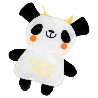 genki bebi 元氣寶寶 哇依動物造型圍兜 - 100%棉, 熊貓, 1件, 1件