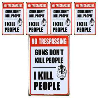 OPUS LOFT 純真年代 仿舊鐵皮畫 創意擺飾 無痕壁貼 20x30cm, 槍手, 5個