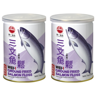 味一 鮭魚鬆 罐裝外包裝 香味濃郁 成分單純, 200g, 2罐