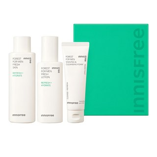 INNISFREE 綠樹林風男士系列組, 保濕護理二合一, 添加濟州島黑酵母, 1組