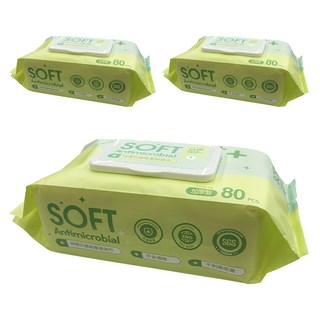 FAmILyLIFE 生活 特厚抗菌超柔細濕巾 居家外出多用途, 1入, 3包