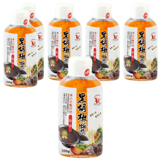 飛馬 黑胡椒醬, 採用黑胡椒粒調製，香味濃郁，味道鮮美，適用於多種料理，料理必備, 350g, 6瓶