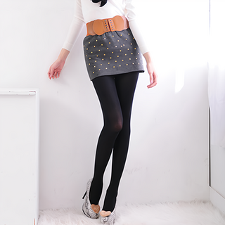 Amiss 機能感 凹凸按摩塑臀褲襪 240D 2入組