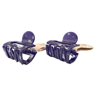 CHIC CHIC 日本造型抓夾 SY12874 2個, 簍空方藍, 1組