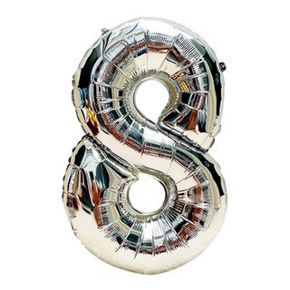 生活King 錫箔氣球 氣球佈置-32吋(10款任選), 銀色8, 1個